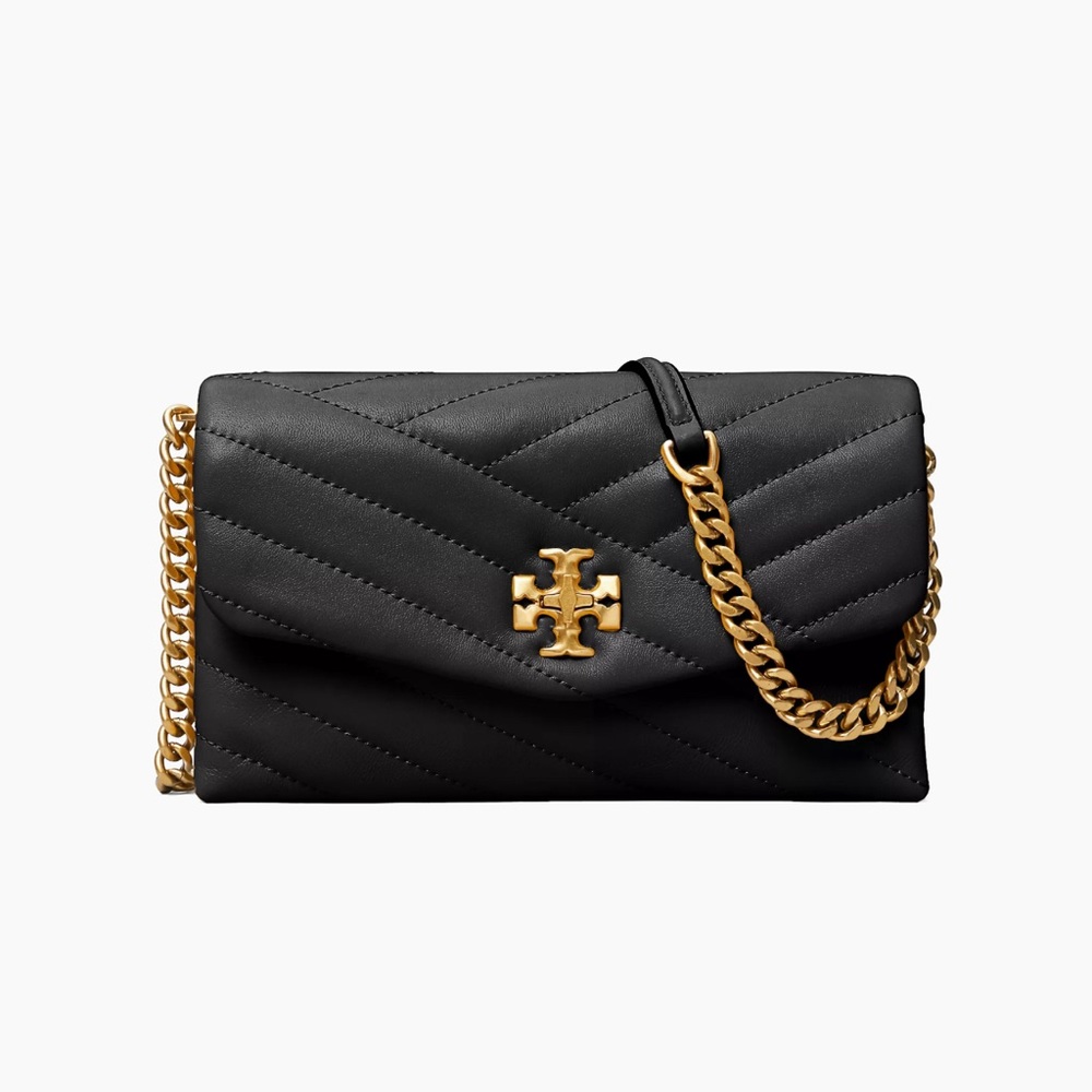 Tory Burch Kira Chevron Leather Wallet-On-Chain